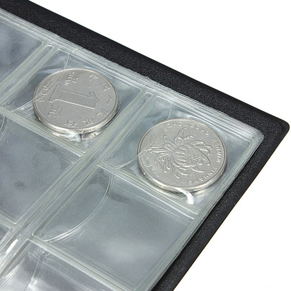 Coin Holder Collection Storage Collecting Money Penny 120 Pockets Album Book