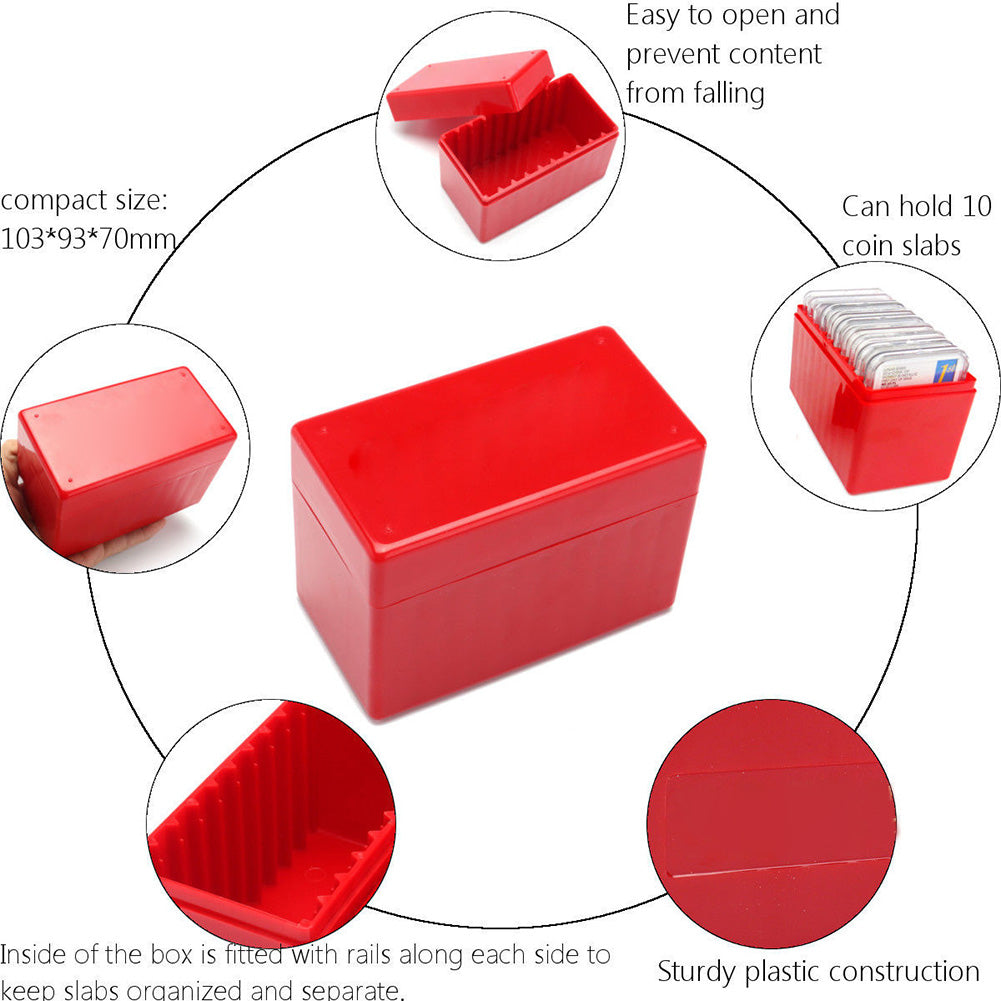 Universal Coin Capacity Holder Slot Storage Box Collection Case for PCGS NPGS