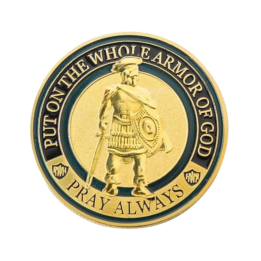 Armor Soldier Commemorative Coin Souvenir Embossing Holiday Collection Gift