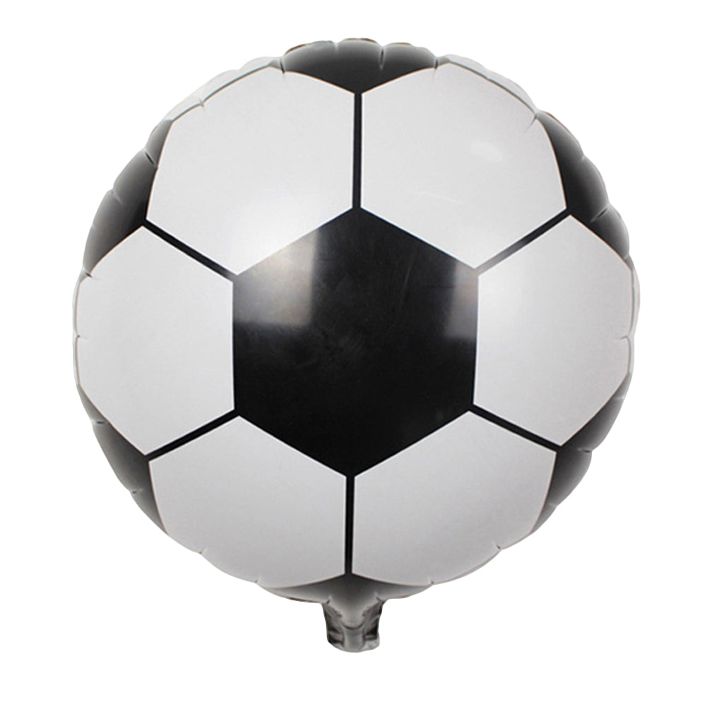 5Pcs Round Foil Football Soccer Balloon Bar Birthday Supply Party Mall Decor
