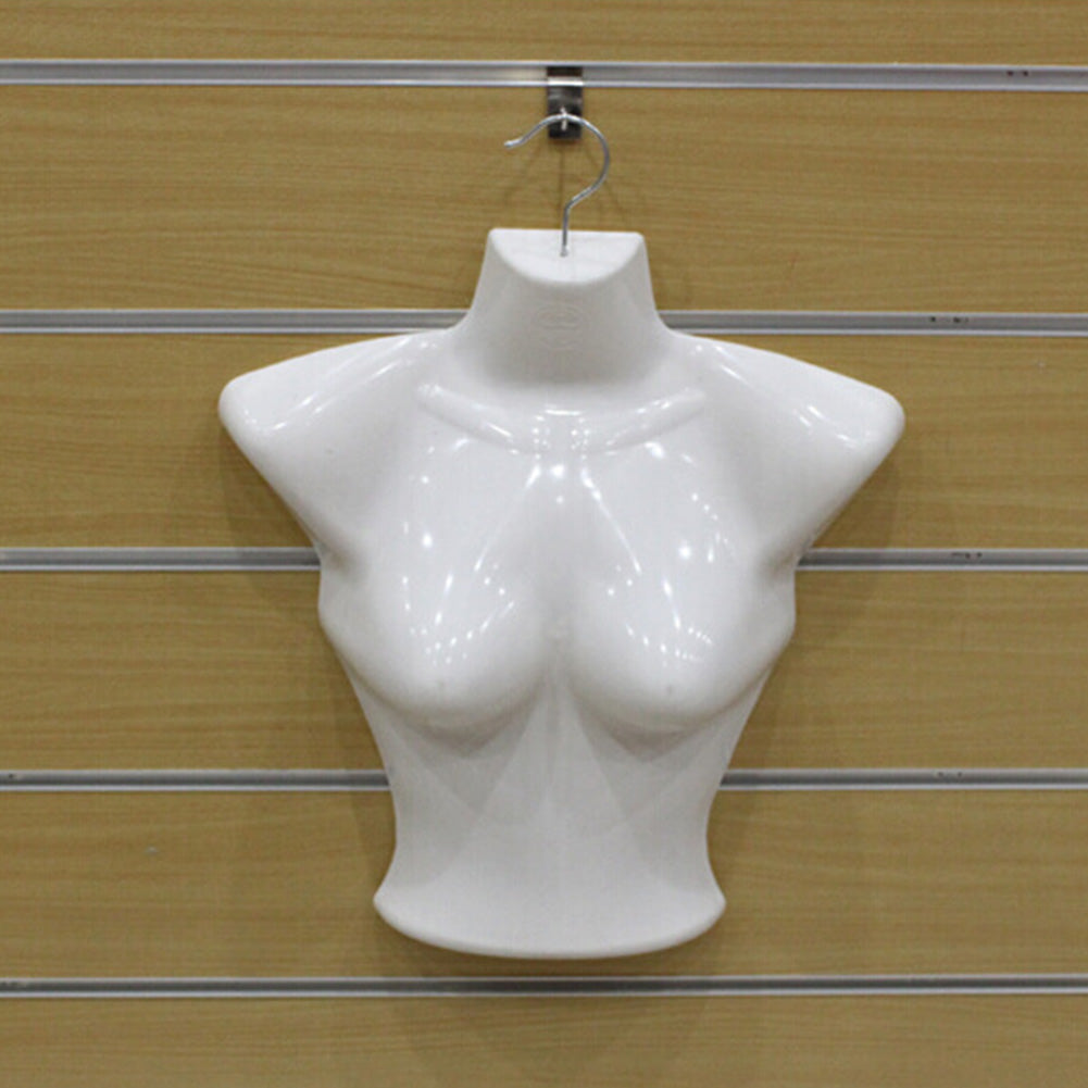 Plastic Half Body Female Mannequin Torse Underwear Clothing Form Display Rack