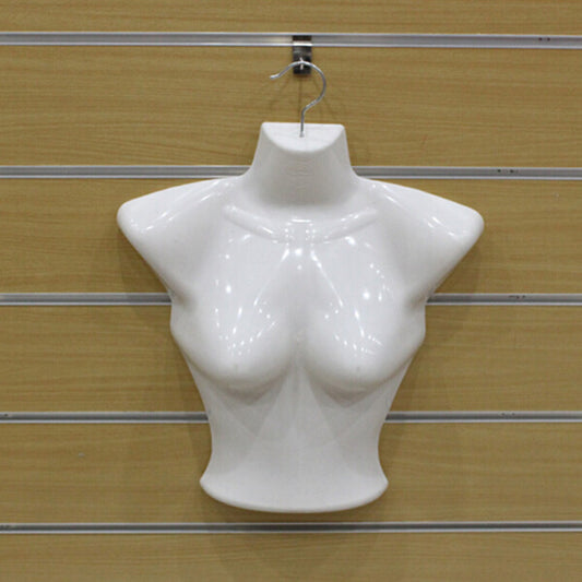 Plastic Half Body Female Mannequin Torse Underwear Clothing Form Display Rack