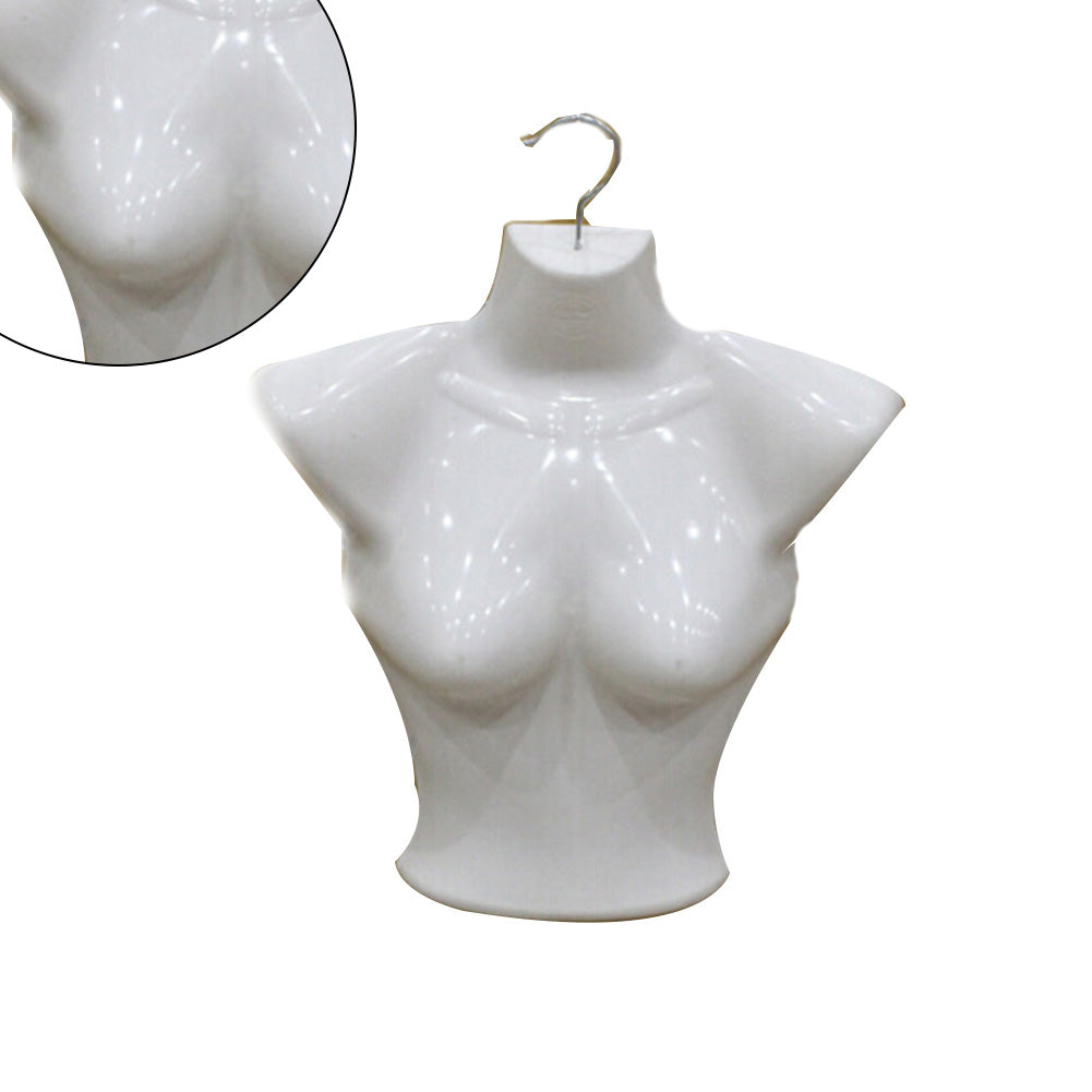 Plastic Half Body Female Mannequin Torse Underwear Clothing Form Display Rack