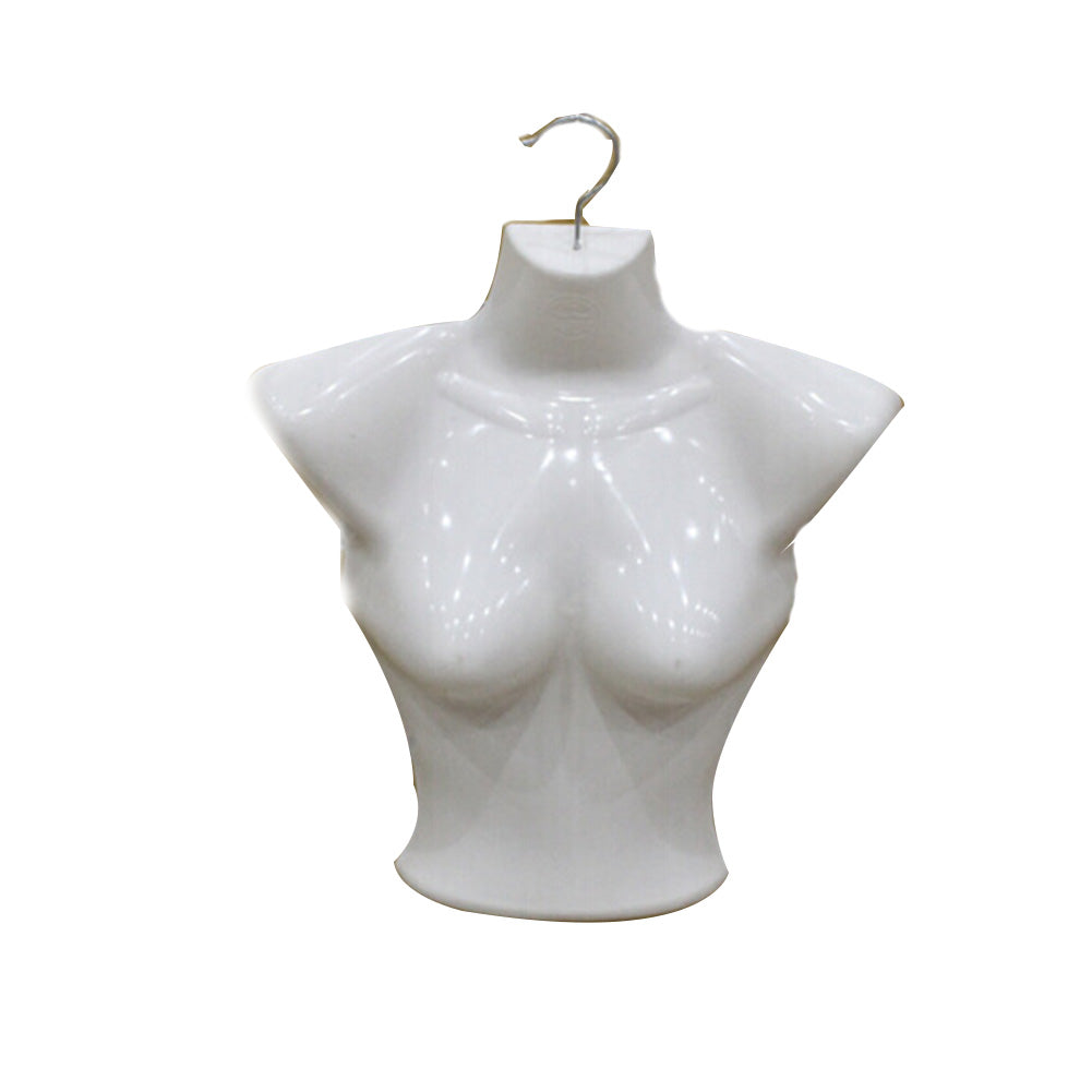 Plastic Half Body Female Mannequin Torse Underwear Clothing Form Display Rack
