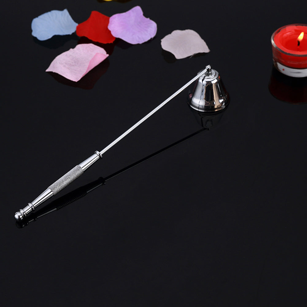 Stainless Steel Bell Shaped Aromatherapy Candle Oil Lamp Fire Extinguish Tool