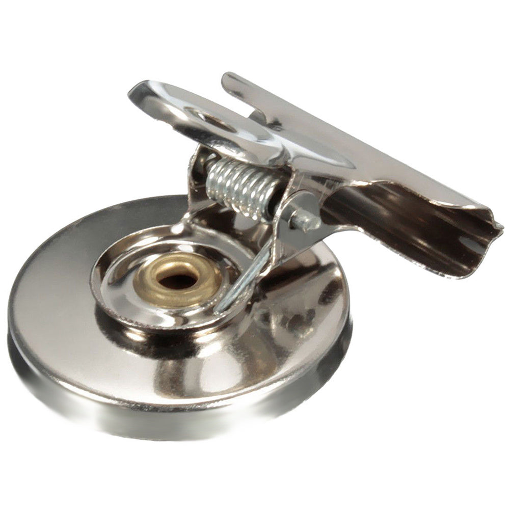 5Pcs Magnetic Clip Refrigerator Wall Memo Note Message Stainless Steel Holder