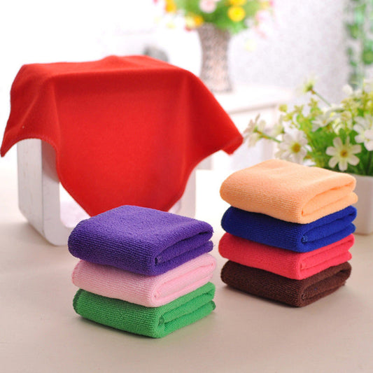5 Pcs Mixed Color Microfiber Car Cleaning Towel Kitchen Washing Polish Duster