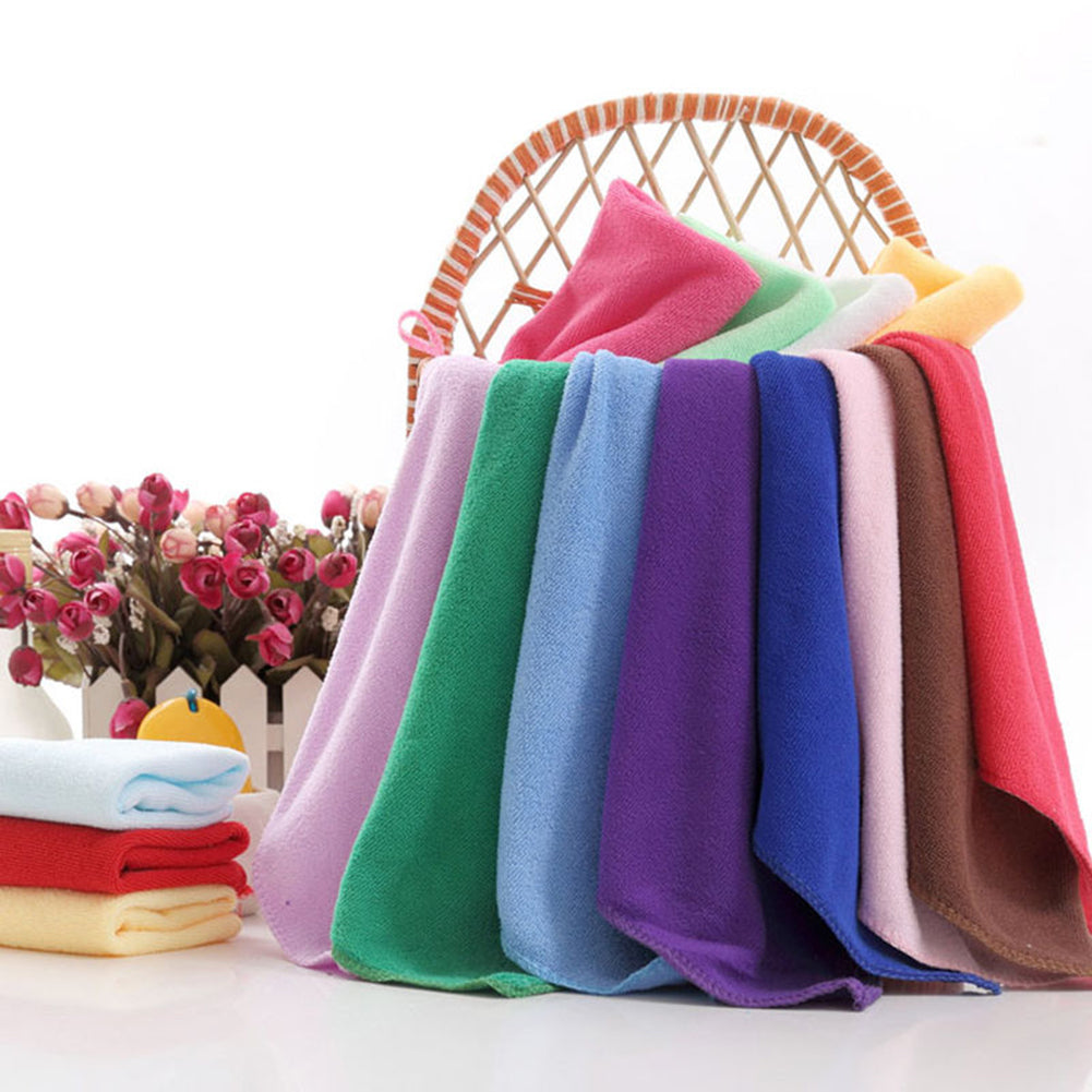 5 Pcs Mixed Color Microfiber Car Cleaning Towel Kitchen Washing Polish Duster