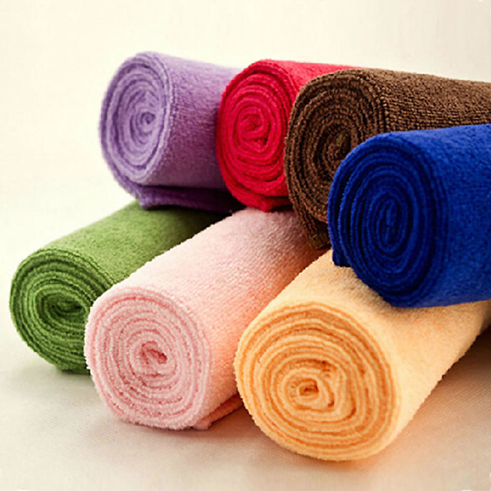 5 Pcs Mixed Color Microfiber Car Cleaning Towel Kitchen Washing Polish Duster