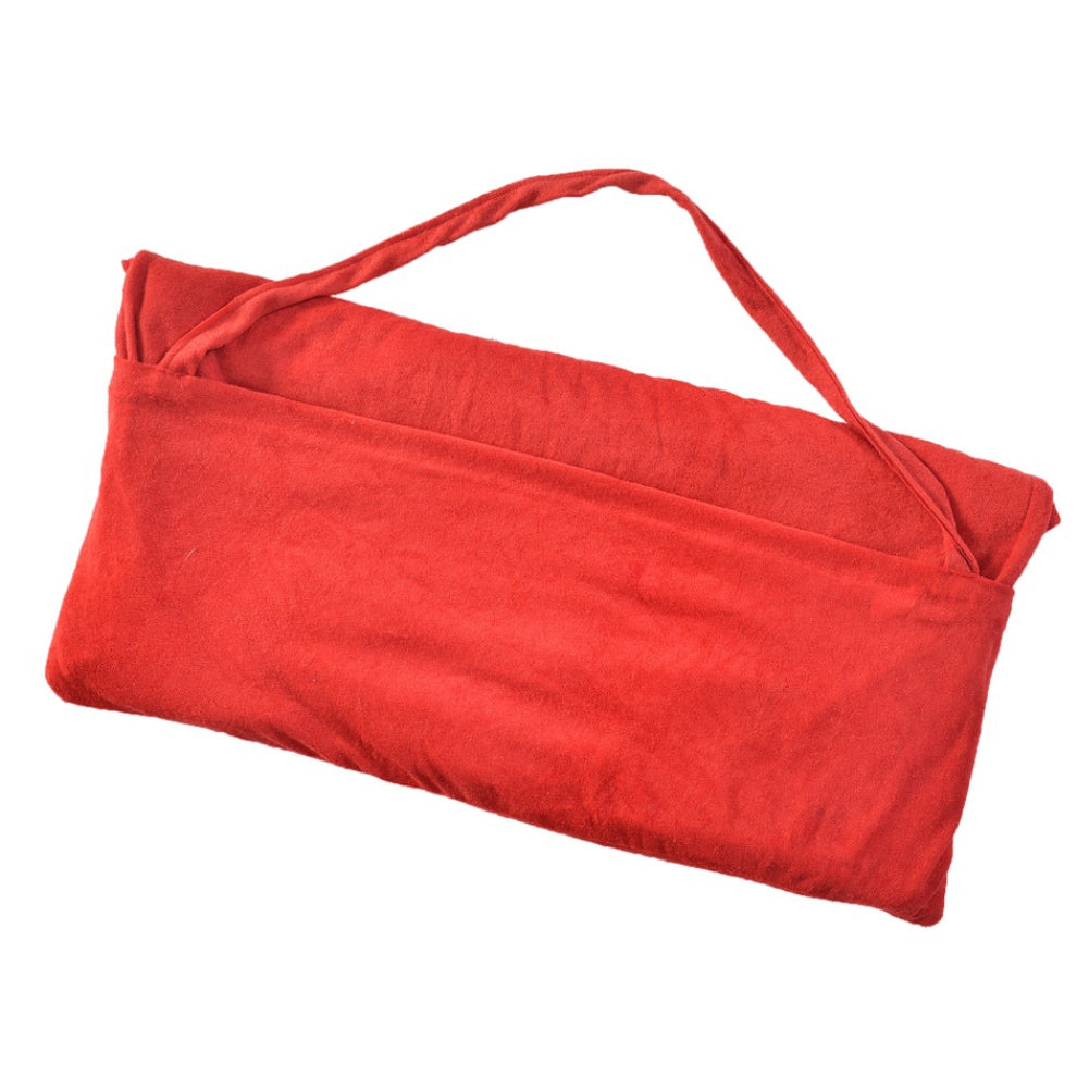 Solid Color Microfiber Double Layer Beach Lounge Chair Cover Towel with Pockets