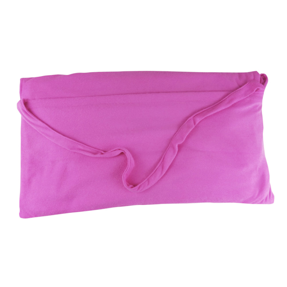 Solid Color Microfiber Double Layer Beach Lounge Chair Cover Towel with Pockets