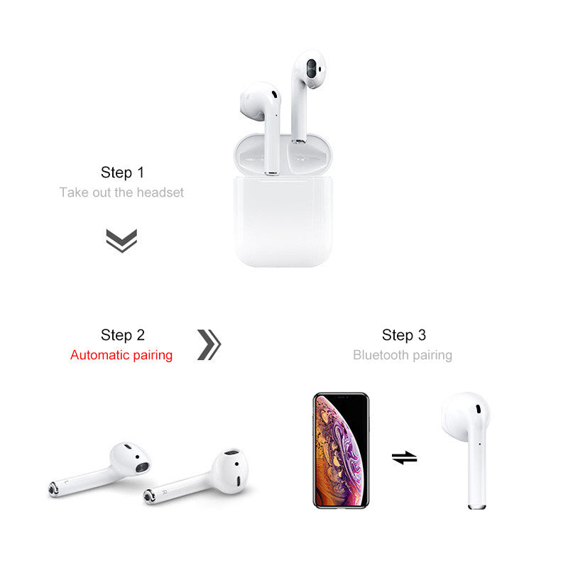 TWS Wireless Bluetooth Earphone Touch Control Earphones 3D Surround Sound and Charge Case for IPhone Android Phone
