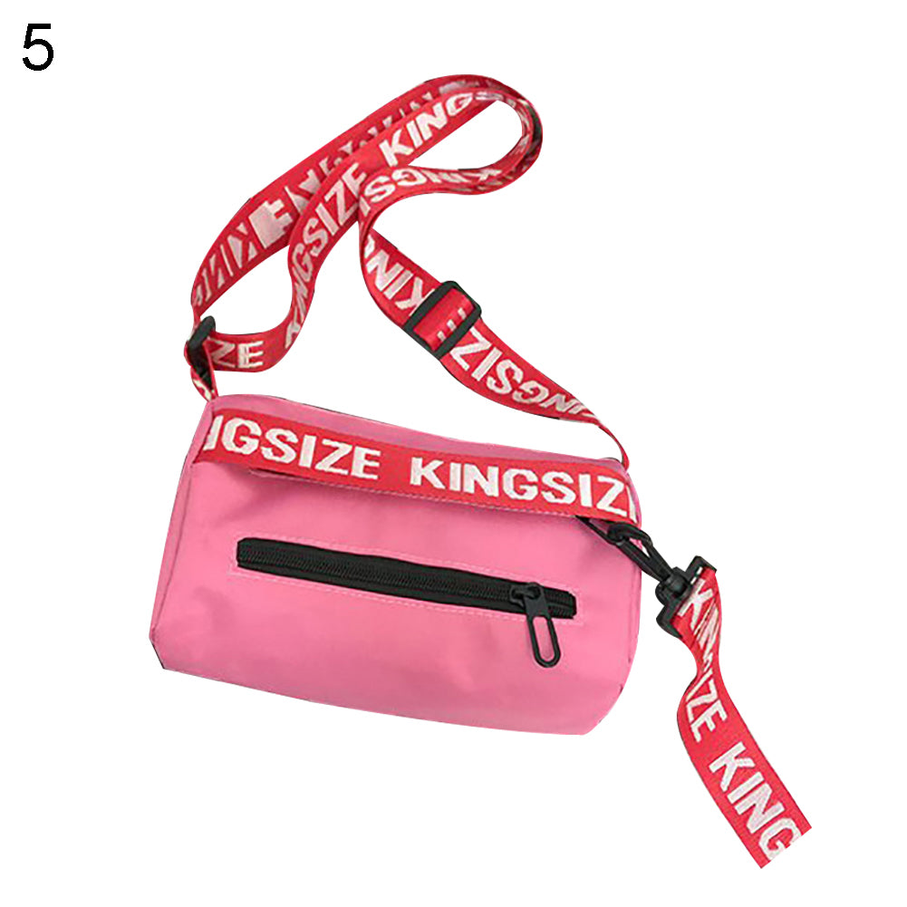 Fashion Letter Zipper Women Men Mini Cross Body Bag Casual Shoulder Pouch