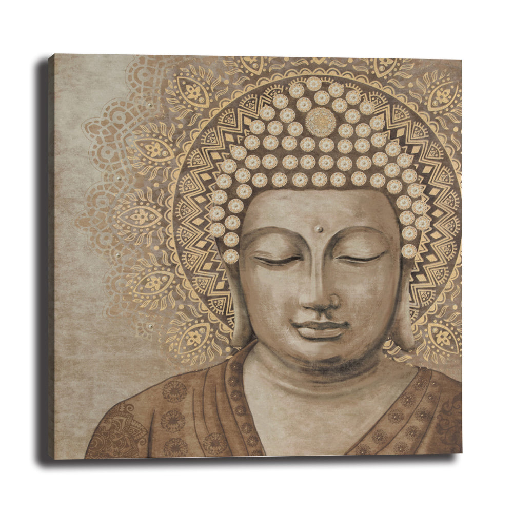 qiaojiahuayuan/24 YHA-55/canvas/Printed picture/Still life Buddha statue