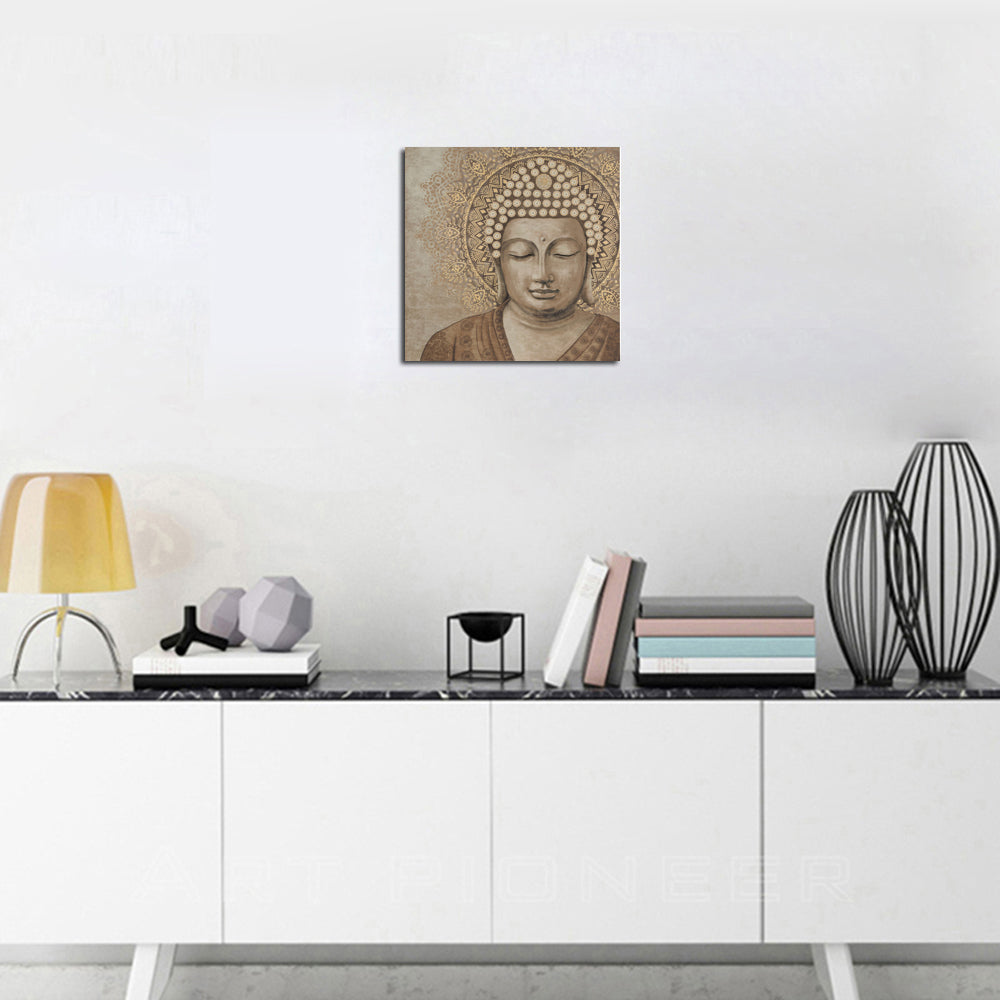 qiaojiahuayuan/24 YHA-55/canvas/Printed picture/Still life Buddha statue