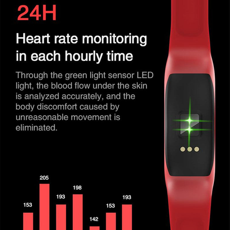 Smart Band 0.96 Color Screen IP67 Waterproof Wristband Blood Pressure Monitor Sleep Fitness Exercise Sports Bracelet
