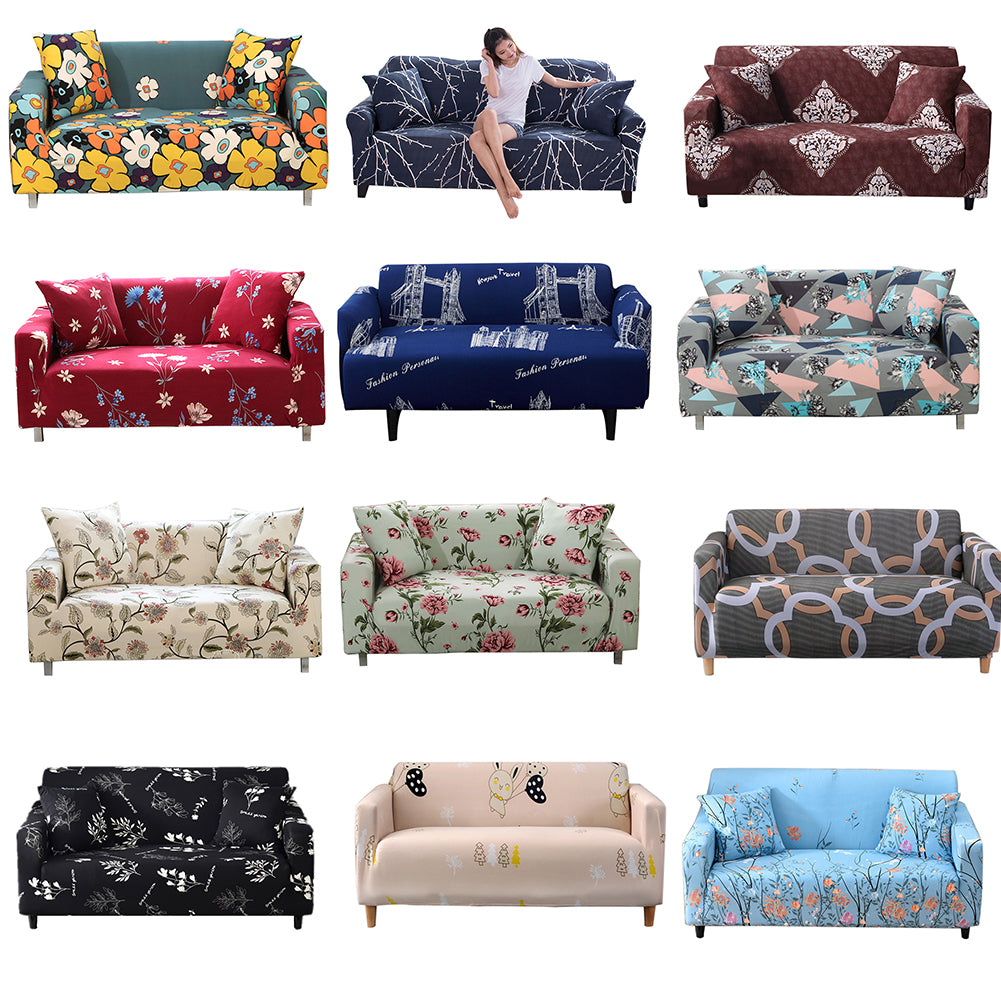 Floral Sofa Wrap Full Cover Slip-resistant Elastic Couch Case Slipover Protector