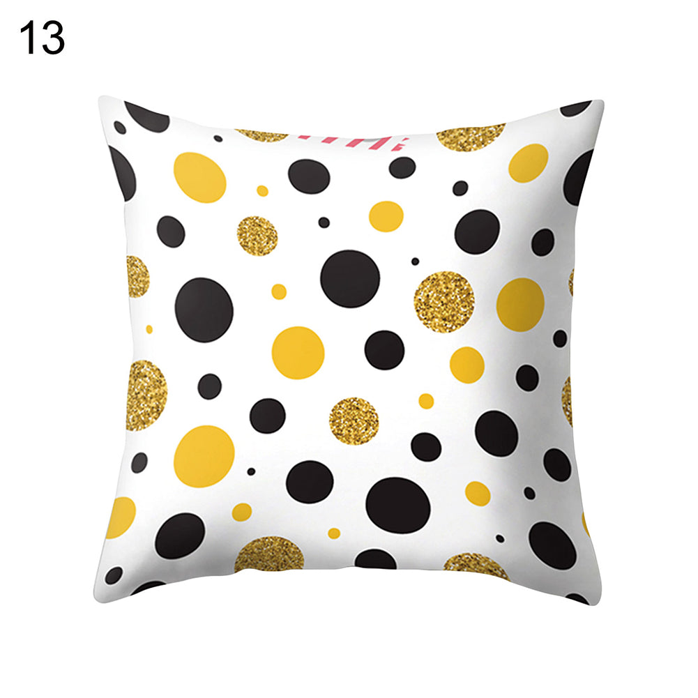 Love Heart Stripe Dots Pillow Case Cushion Cover Sofa Bed Car Cafe Office Decor
