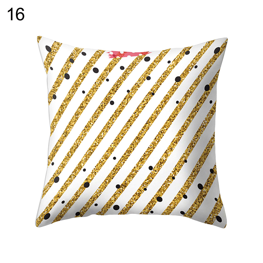 Love Heart Stripe Dots Pillow Case Cushion Cover Sofa Bed Car Cafe Office Decor