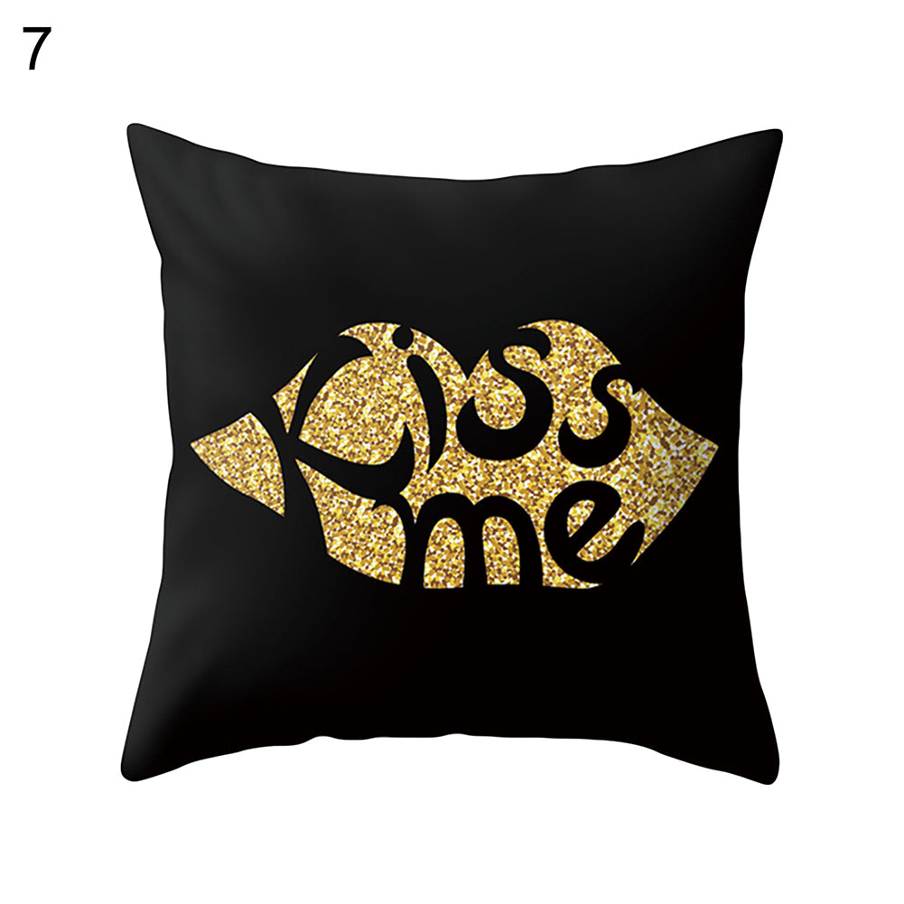 Love Heart Stripe Dots Pillow Case Cushion Cover Sofa Bed Car Cafe Office Decor