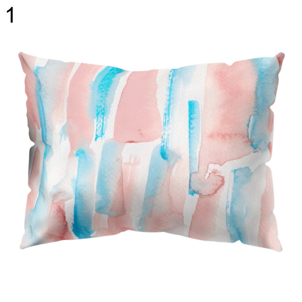 Abstract Color Block Animal Pillow Case Cushion Cover Sofa Bed Car Office Decor