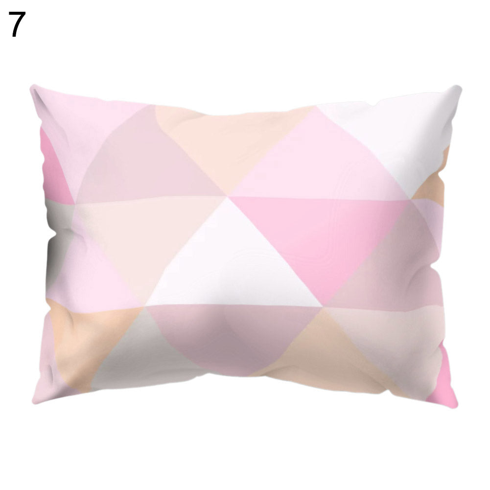 Abstract Color Block Animal Pillow Case Cushion Cover Sofa Bed Car Office Decor