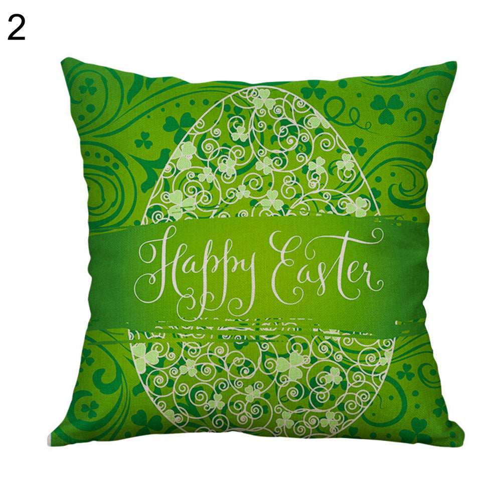 Cartoon Easter Rabbit Pillow Case Sofa Waist Throw Cushion Cover Home Decor