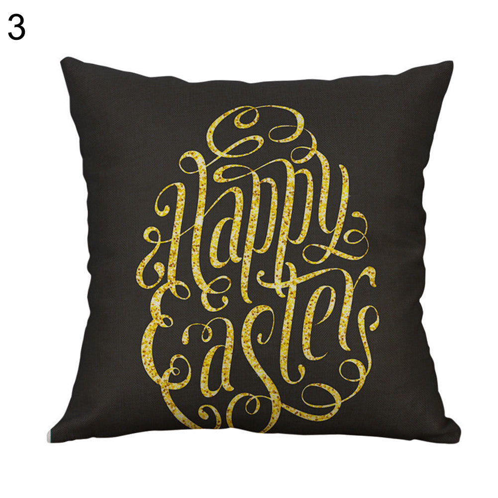 Cartoon Easter Rabbit Pillow Case Sofa Waist Throw Cushion Cover Home Decor