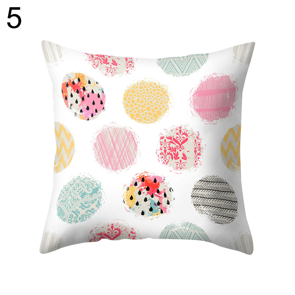 Rhombus Geometric Throw Pillow Protector Case Cushion Cover Sofa Bedding Article