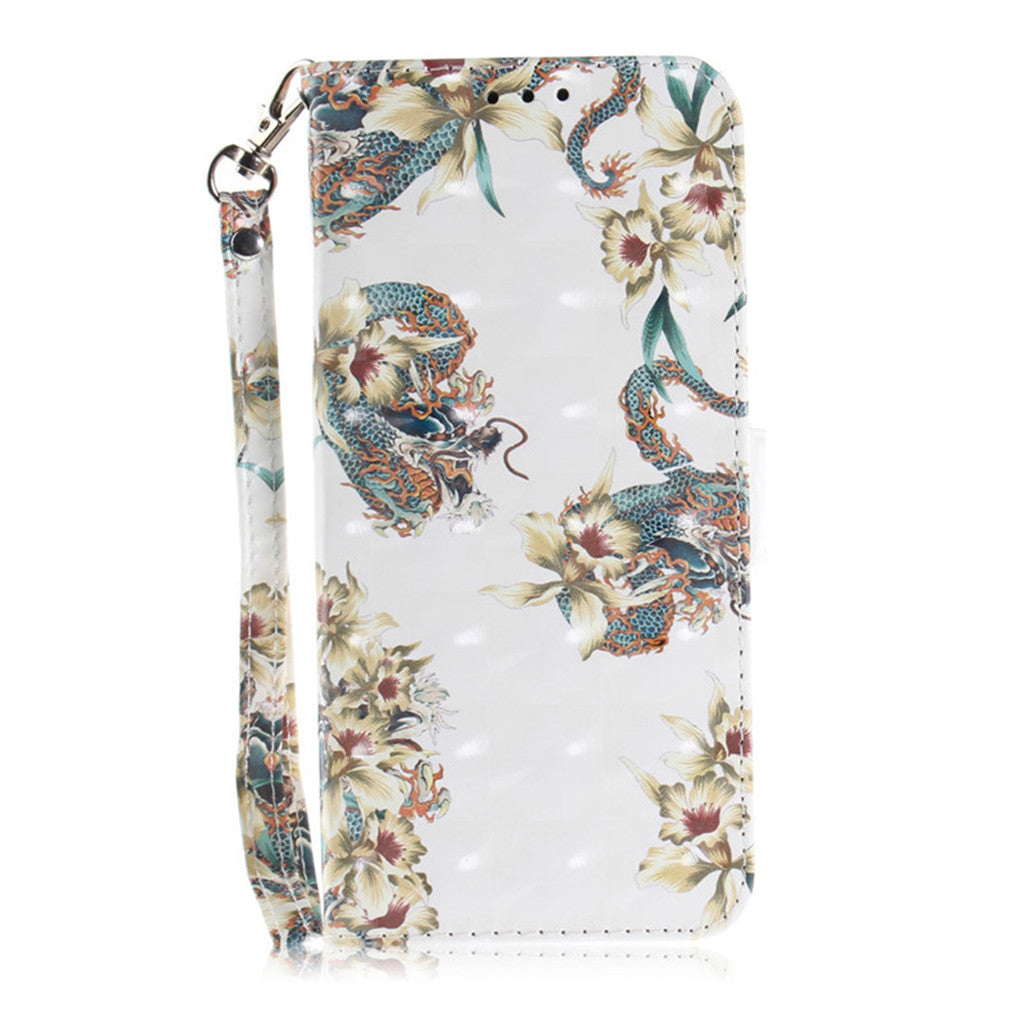 Flip Cover Phone Bags For Motorola Moto G6/Moto G6 Plus Case 3D Painting PU Leather Soft Silicon Wallet Covers Cases Coque