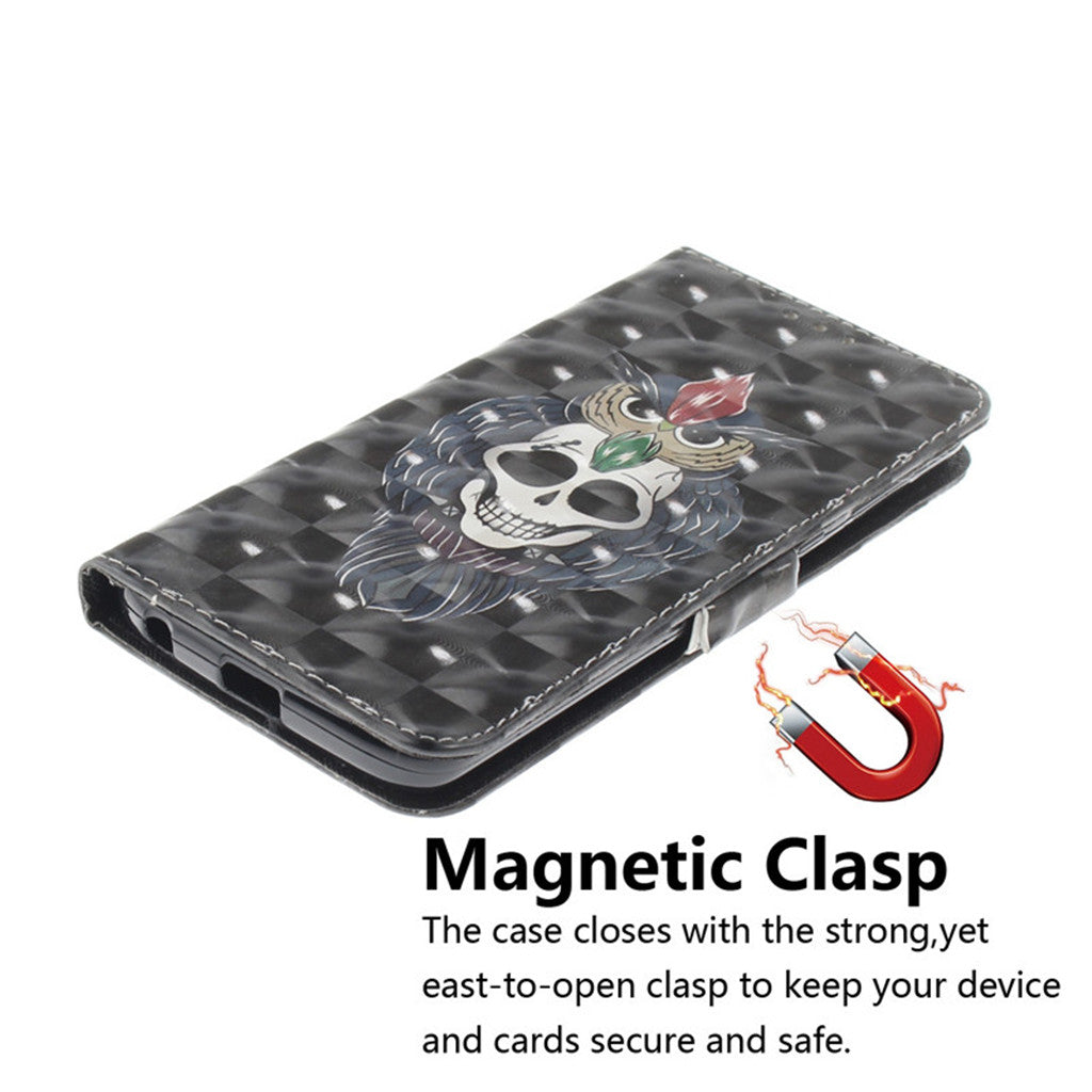 Flip Cover Phone Bags For Motorola Moto G6/Moto G6 Plus Case 3D Painting PU Leather Soft Silicon Wallet Covers Cases Coque