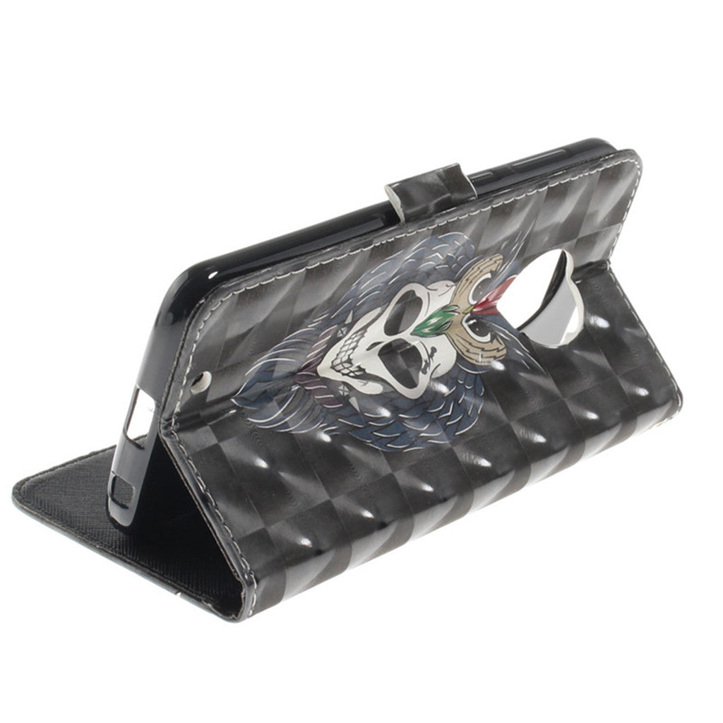 Flip Cover Phone Bags For Motorola Moto G6/Moto G6 Plus Case 3D Painting PU Leather Soft Silicon Wallet Covers Cases Coque