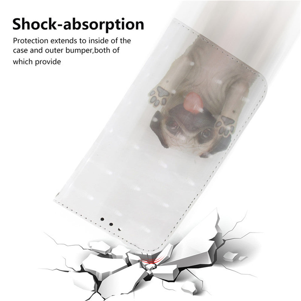 Flip Cover Phone Bags For Samsung Galaxy J2 Core Case 3D Painting PU Leather Soft Silicon Wallet Covers Cases Coque