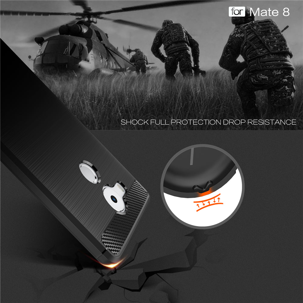 Luxury Back Case For Huawei Mate 8 Anti-Slippery Scratch-Resistant Shockproof Bumper Cover For Huawei Ascend Mate8