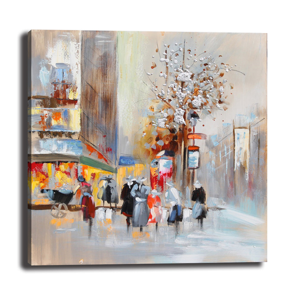 qiaojiahuayuan/91 YHA-200/canvas/Printed picture/the view of the city