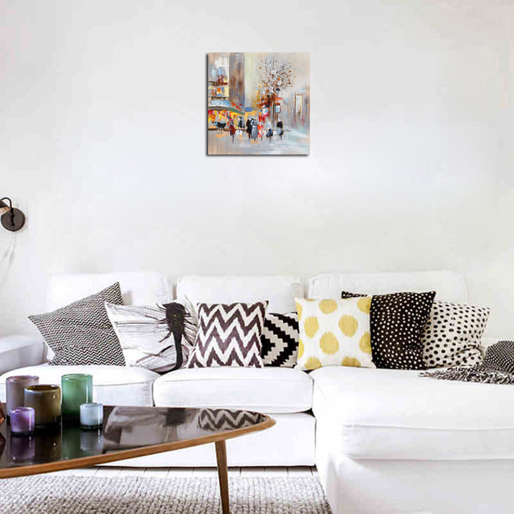 qiaojiahuayuan/91 YHA-200/canvas/Printed picture/the view of the city