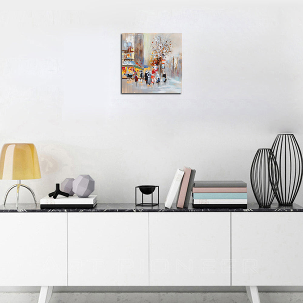 qiaojiahuayuan/91 YHA-200/canvas/Printed picture/the view of the city