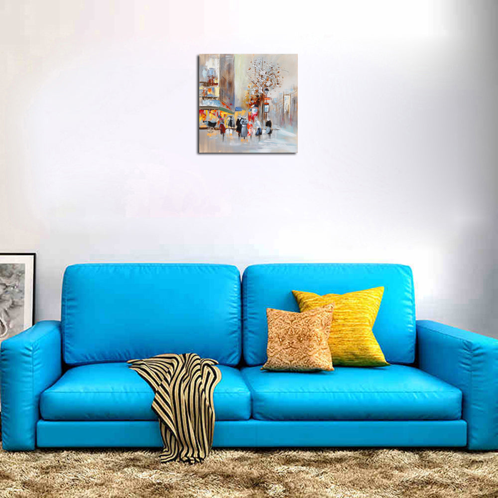 qiaojiahuayuan/91 YHA-200/canvas/Printed picture/the view of the city