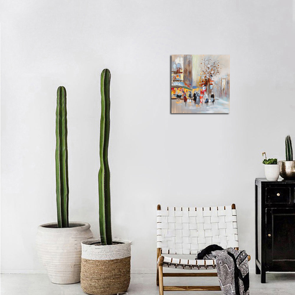 qiaojiahuayuan/91 YHA-200/canvas/Printed picture/the view of the city