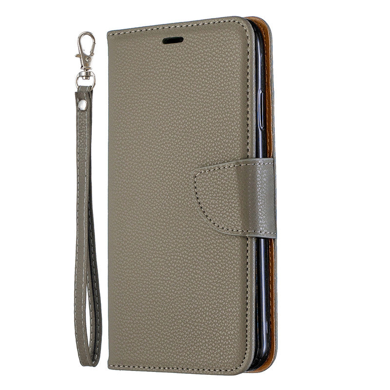 Flip Cover Stand Wallet For iPhone XR Case Pure Color Lichee Pattern PU Leather Mobile Phone Cases For iPhone XS Max