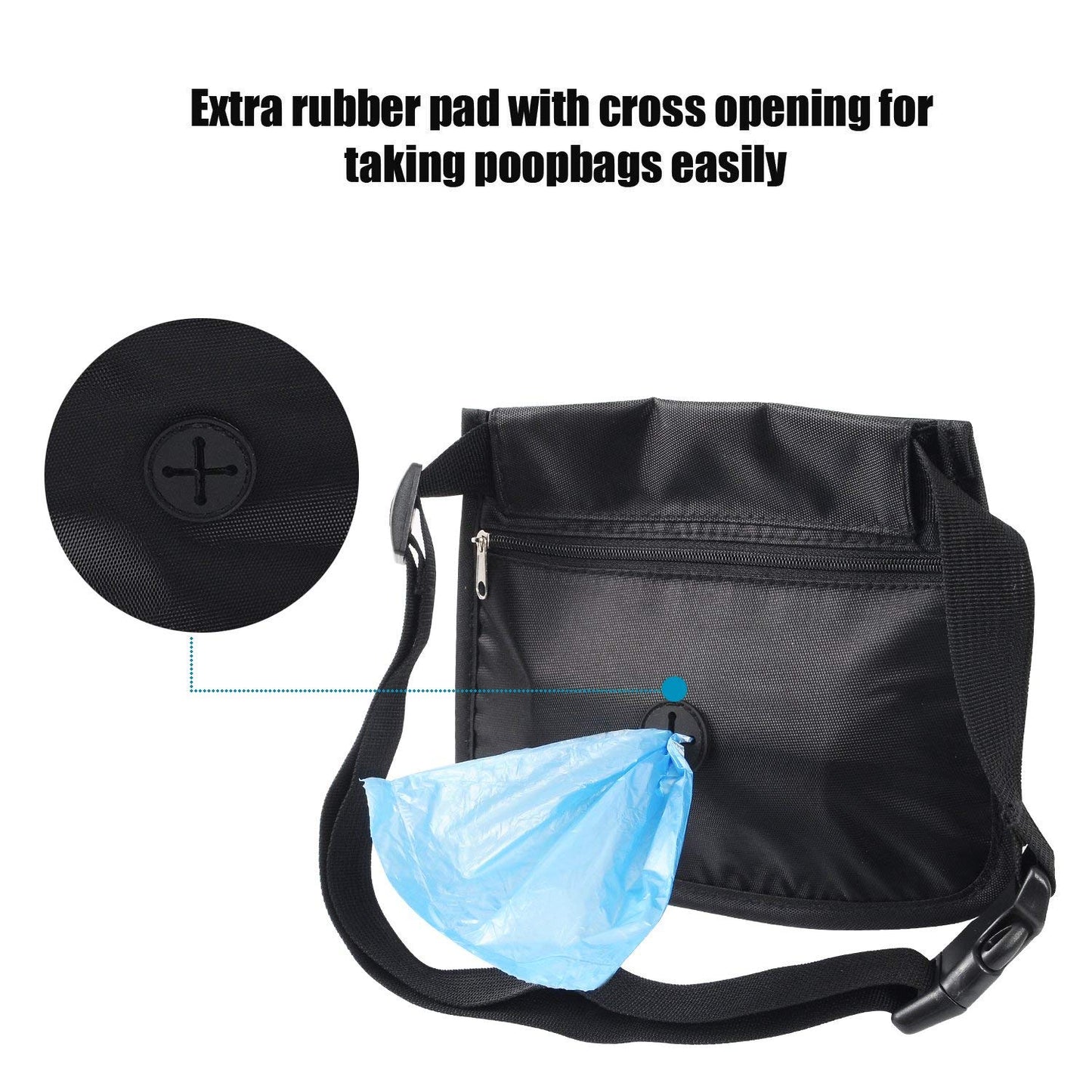 Pet Treat Pouch Dog Training Waist Bag Snacks Pockets with Adjustable Waist