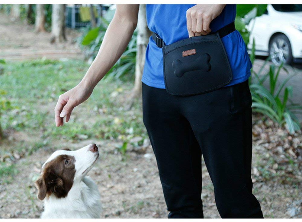 Pet Treat Pouch Dog Training Waist Bag Snacks Pockets with Adjustable Waist