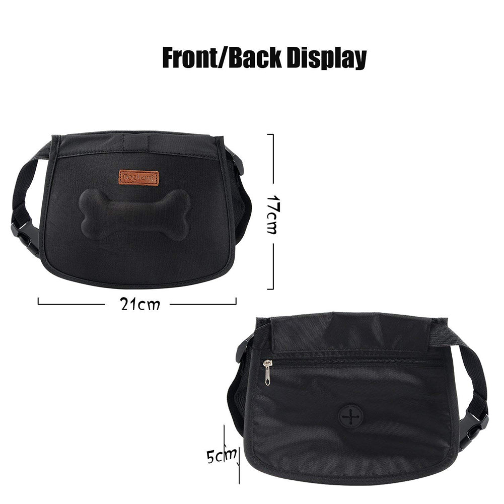 Pet Treat Pouch Dog Training Waist Bag Snacks Pockets with Adjustable Waist