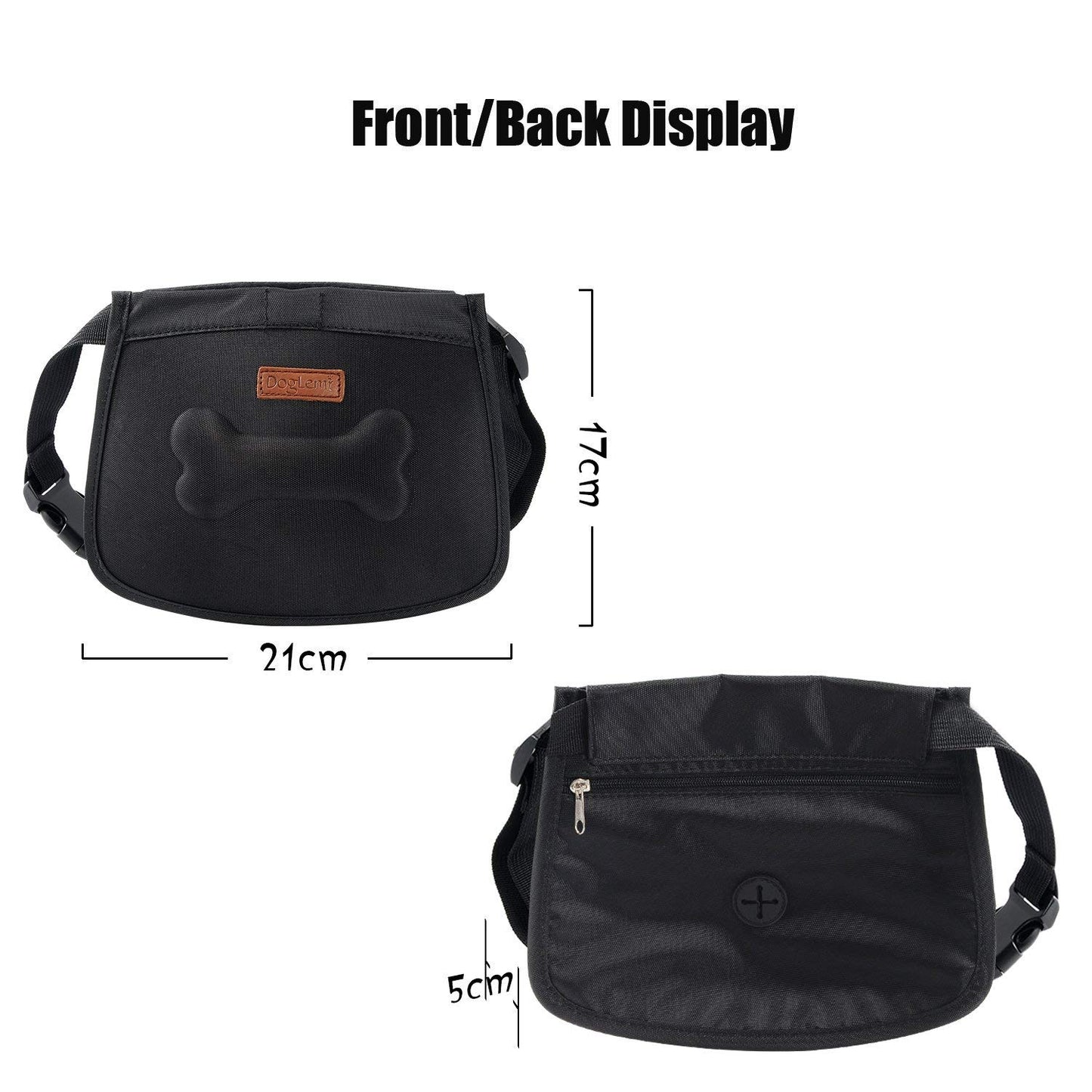 Pet Treat Pouch Dog Training Waist Bag Snacks Pockets with Adjustable Waist