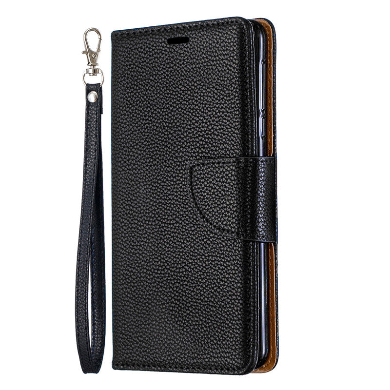 Flip Cover Stand Wallet For Nokia 3.1 2018 Case Pure Color Lichee Pattern PU Leather Mobile Phone Cases