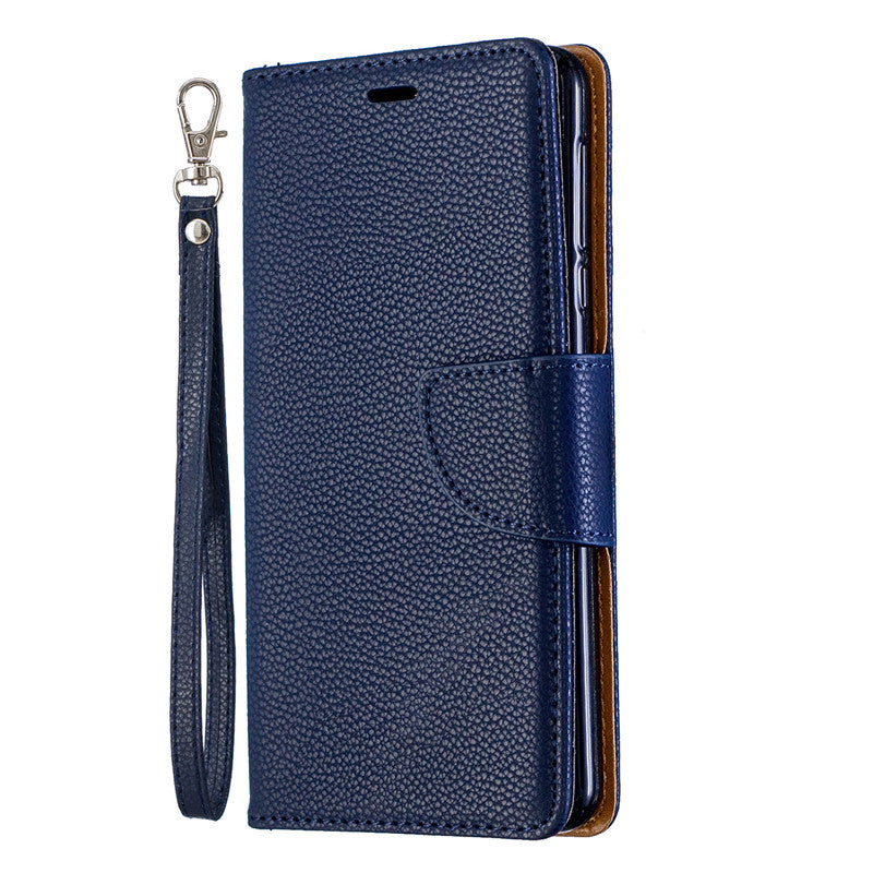 Flip Cover Stand Wallet For Nokia 3.1 2018 Case Pure Color Lichee Pattern PU Leather Mobile Phone Cases