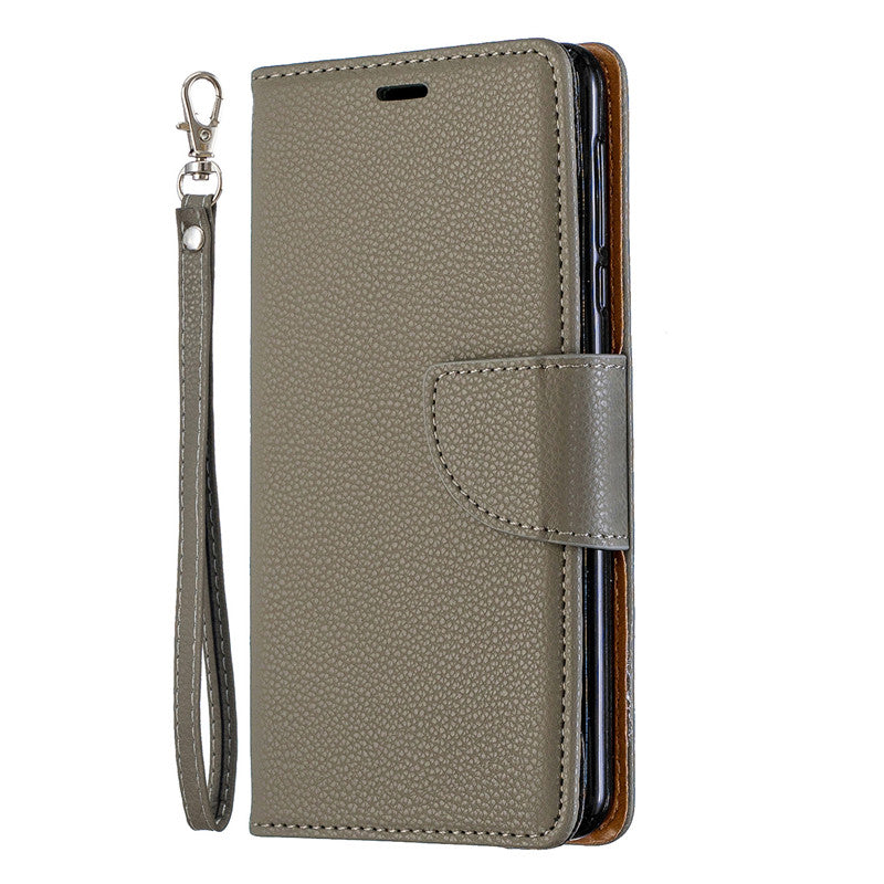 Flip Cover Stand Wallet For Nokia 3.1 2018 Case Pure Color Lichee Pattern PU Leather Mobile Phone Cases