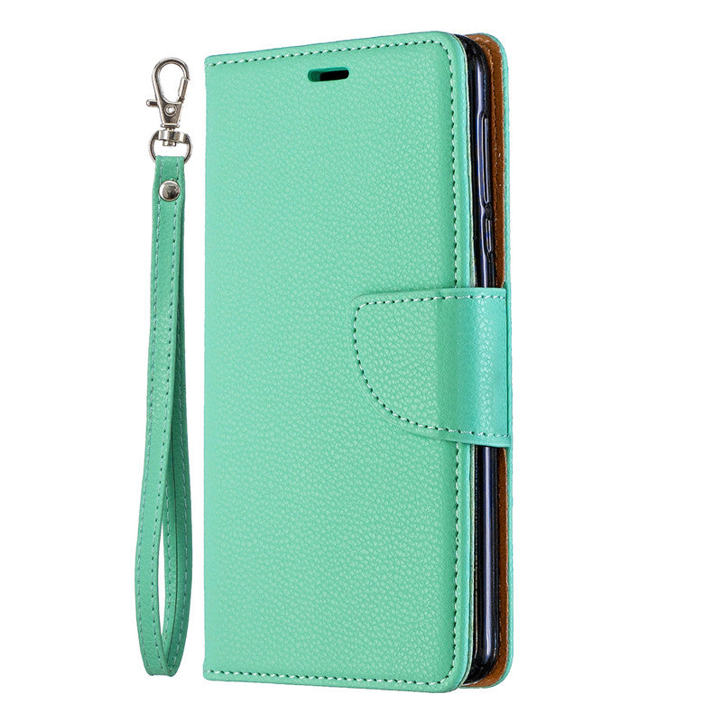 Flip Cover Stand Wallet For Nokia 3.1 2018 Case Pure Color Lichee Pattern PU Leather Mobile Phone Cases