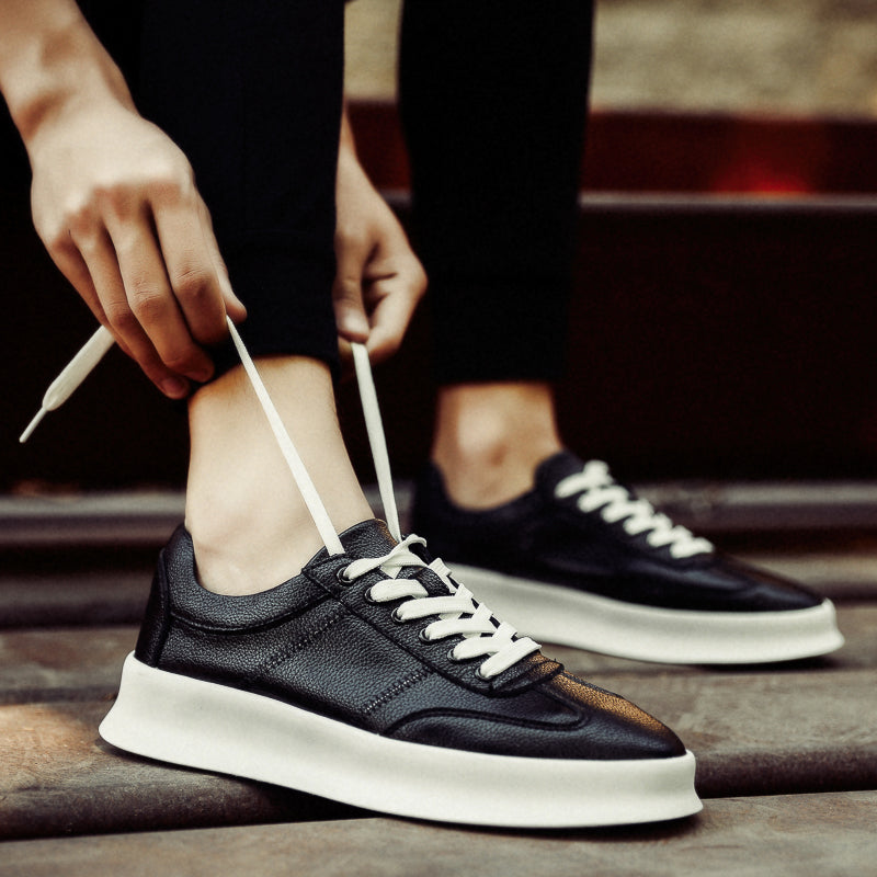 Men's Leisure Poly Urethane Lace Up Sneakers