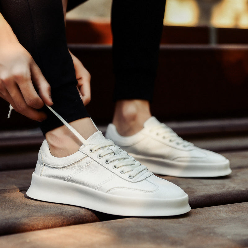 Men's Leisure Poly Urethane Lace Up Sneakers